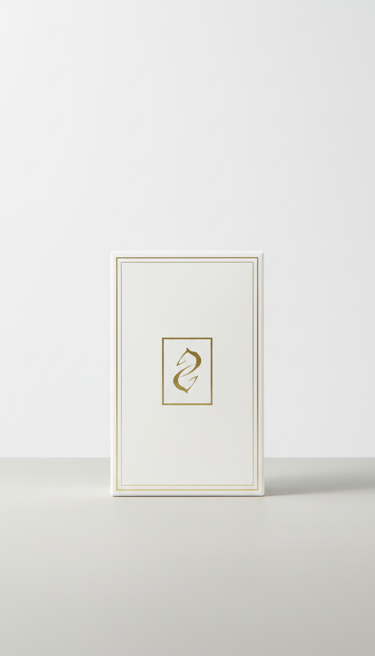 Gold-Accented Soap Pure White Box