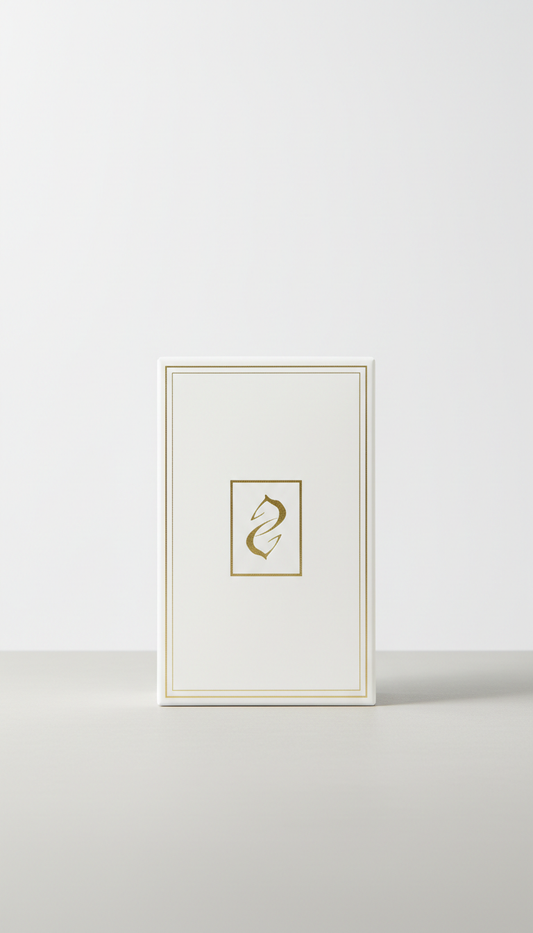 Gold-Accented Soap Pure White Box